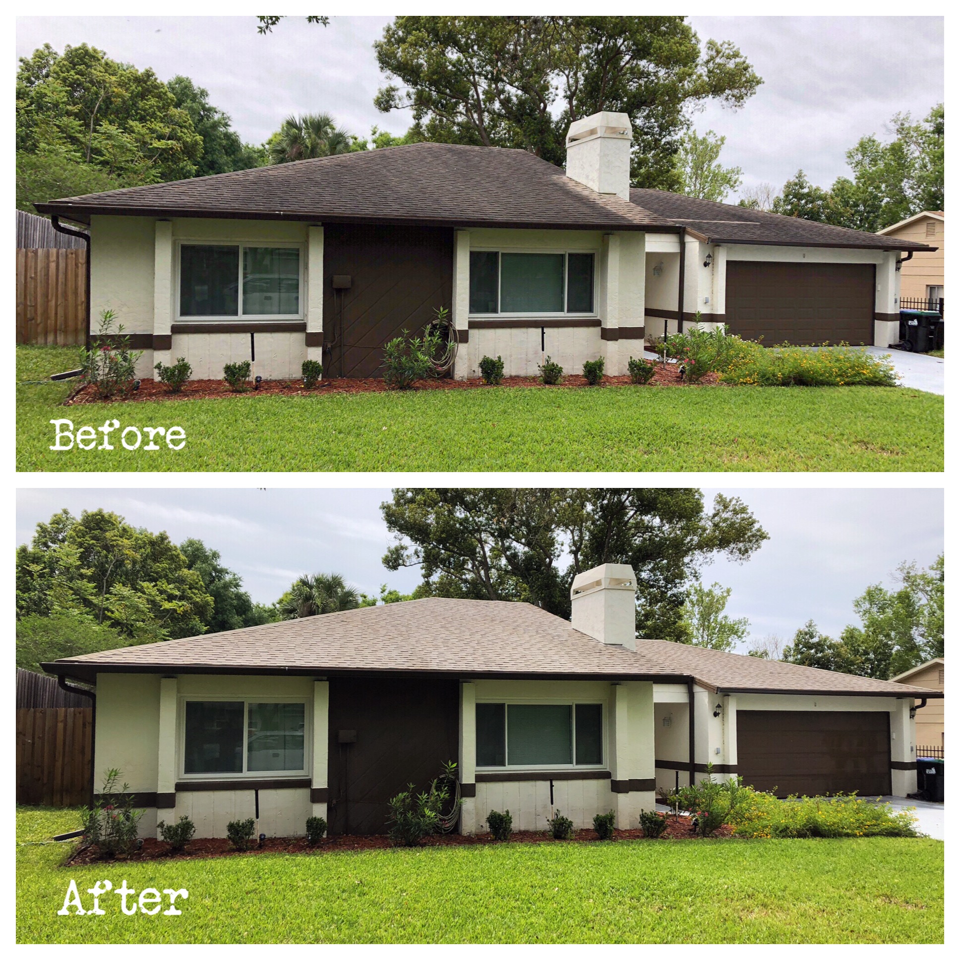 Before After Shingle Roof