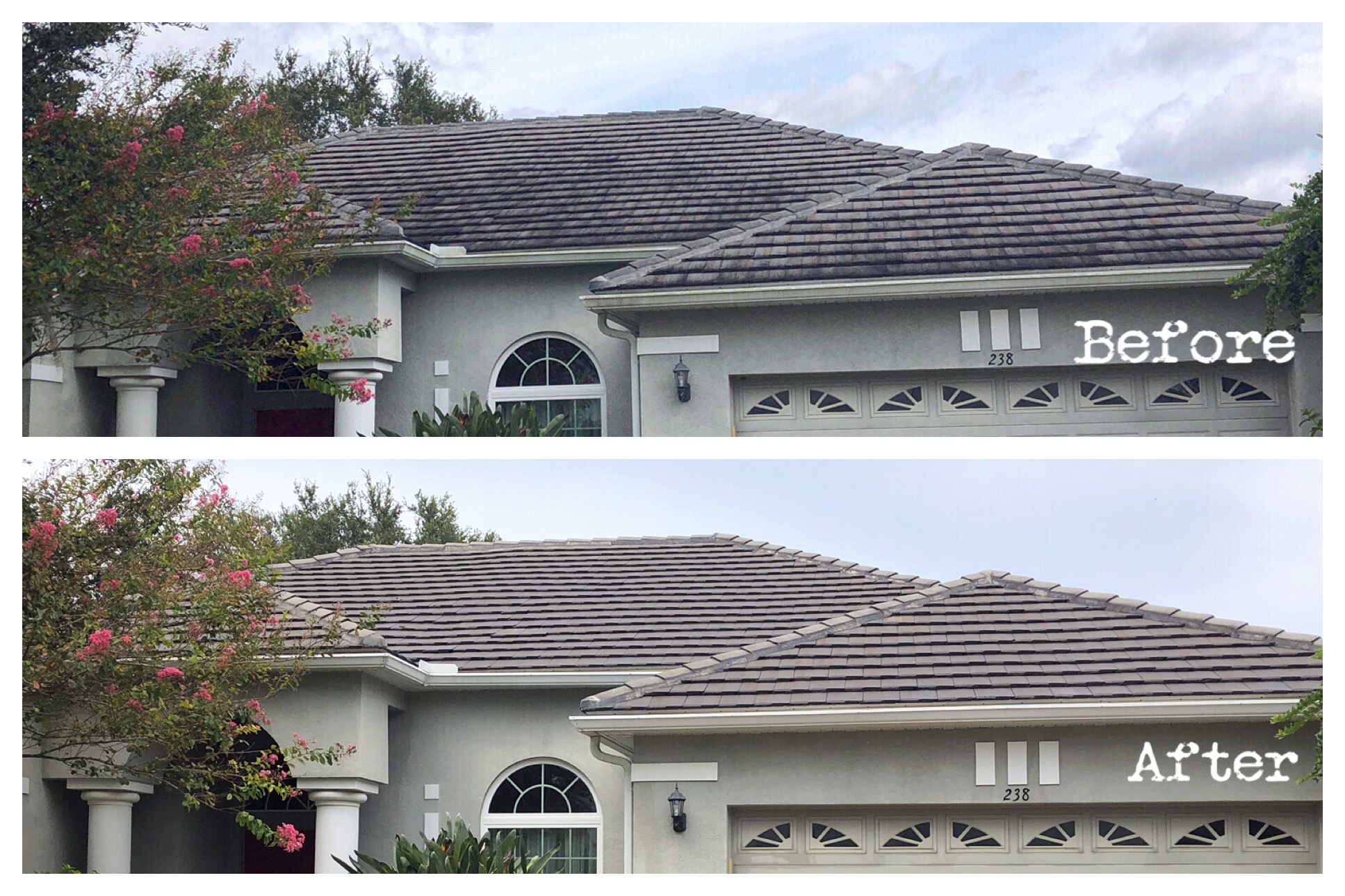 Before After Tile Roof
